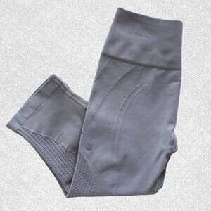 Lululemon Flow & Go Crop High Rise Leggings Battleship Size 6​